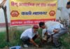 विश्व वर्षा दिवस पर मुमुक्षु भवन में संतों के साथ योग और पौधारोपण