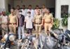 वाराणसी लंका थाना प्रभारी राजकुमार शर्मा और बीएचयू चौकी प्रभारी सौरभ तिवारी और उनकी टीम ने पकड़े 4 वाहन चोर