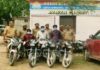 थाना फूलपुर पुलिस द्वारा चोरी की विना नम्बर 04 अदद मोटरसाइकिल के साथ 03 अभियुक्त गिरफ्तार