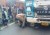 मोहनसराय हाईवे पर कंटेनर की चपेट में आने से व्यक्ति गंभीर रूप से घायल