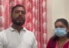 भाजपा नेता समेत 10 लोगों के खिलाफ मुकदमा दर्ज होने के बाद अब सेवानिवृत्त शिक्षक ओमप्रकाश मिश्रा के भतीजे विवेक मिश्रा और उनकी पत्नी तान्या मिश्रा मीडिया के सामने आए हैं।