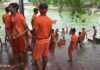 गंधर्व सागर में स्नान करते समय डूबते कांवरिया को ग्रामीणों ने बचाया