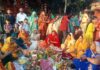 निराजल व्रत रहकर महिलाओं ने पुत्र के दीर्घायु हेतु किया जिउतिया पूजा